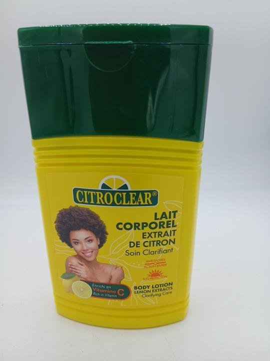 Lait Citro clear , lait corporelle Extrait de de Citron 275ml