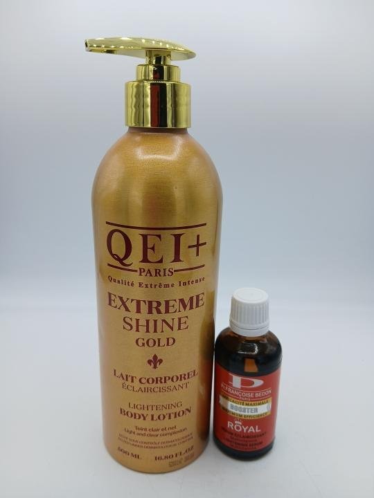 Lait QEI Plus Extreme Shine et hule Francoise Bedon Royal Booster