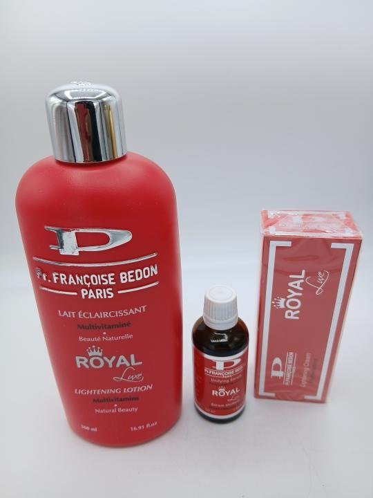 Francoise Bedon Lait Royal anti taches , creme tube Et huile Royal