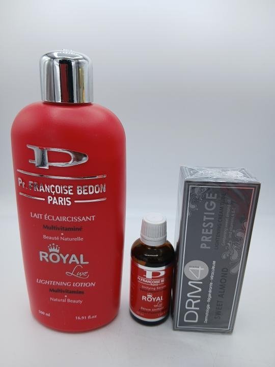 Francoise Bedon Lait Royal anti taches ,huile Royal et creme DRM4 hydratant clarifiant - Imagen 2