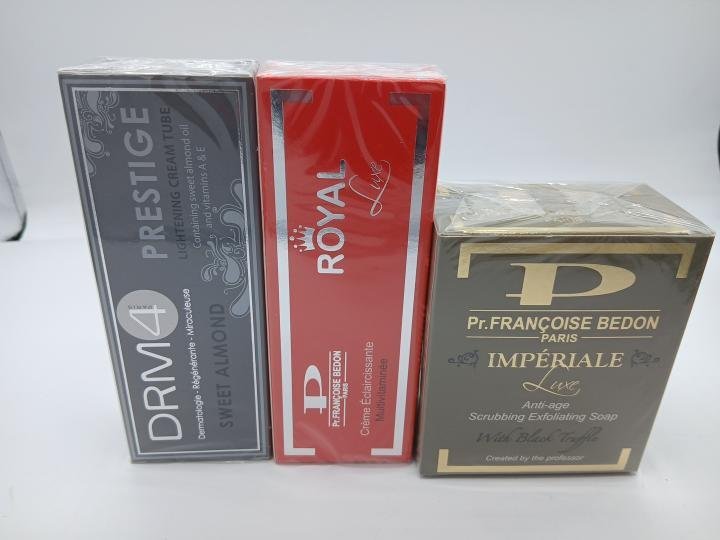Fancoise Bedon savon imperiale, Creme francoise Bedon DRM4 Prestige et 1 creme Royal anti taches et unifiant - Imagen 2