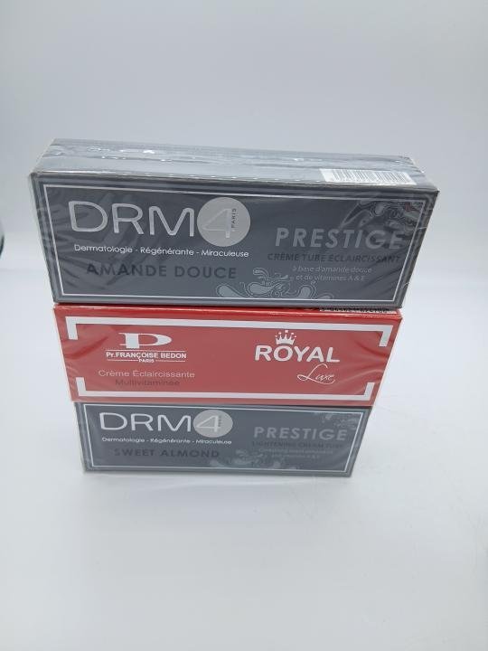 2 X Creme francoise Bedon DRM4 Prestige et 1 creme Royal anti taches et unifiant - Imagen 2