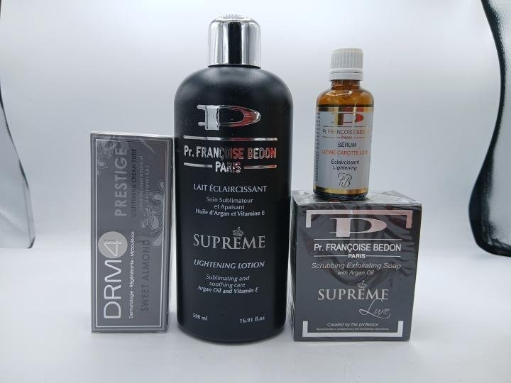 Francoise Bedon mini gamme , Lait SUPREME, savon supreme, creme DRM Prestige et huile Ultime Carrot une combo efficace pour un teint illuminé - Imagen 2