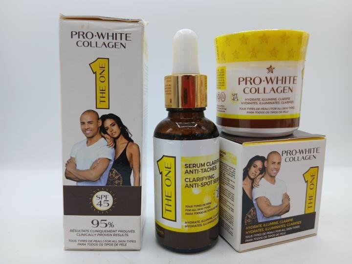 Pro white collagen serum et creme visage clarifiant - Imagen 3