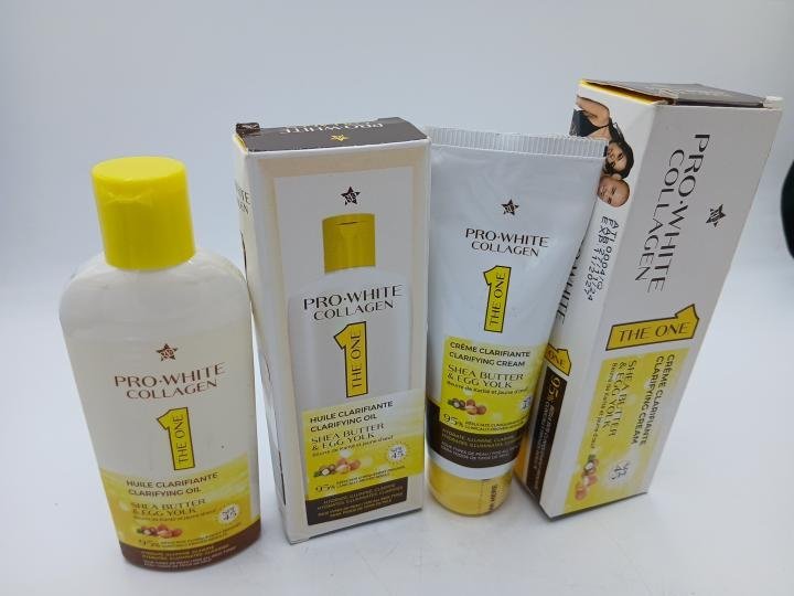 Creme Pro White Collagen Huile et Creme Tube clarifiant