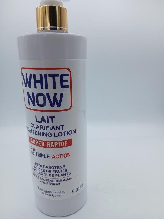 Lait corporelle  White Now , clarifiant,  anti taches tres doux tres efficace 500ml