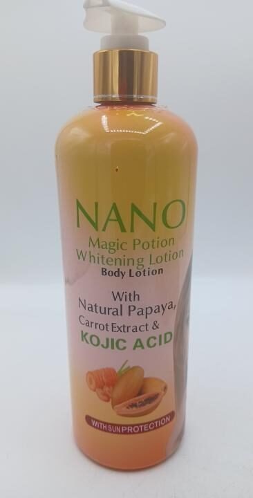Nano magique Portion, lait corporelle aux extraits de papaye et acides kojiques, 500ml