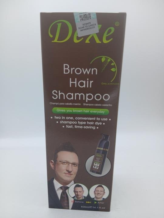 Teinture permanent, herbale et naturelle pour cheveux et barbe, couleur Marron 400ml