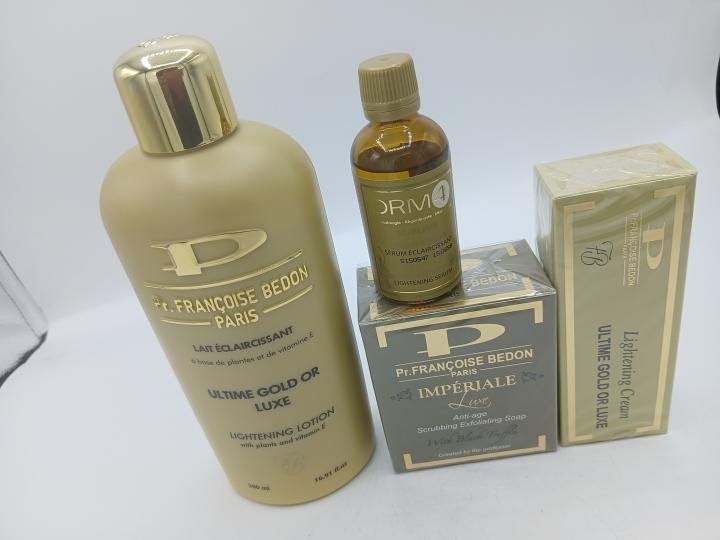 gamme Francoise Bedon Lait Ultime gold luxe 500ml pour un teint éclatant (4 produits) - Imagen 3