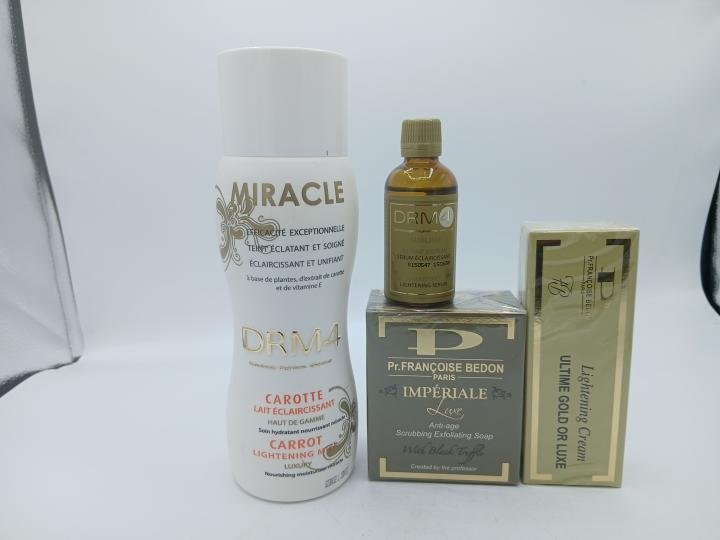 Mini gamme Francoise Bedon Lait Miracle Carotte DRM4 500ml pour un teint éclatant (4 produits) - Imagen 2