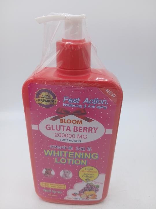 Lait gluta berry aux glutathione et acides des fruits 500ml visage et corp , eblouir votre teint - Imagen 3