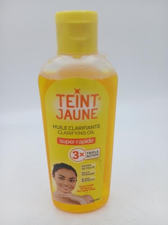 Huile teint Jaune Teint Banane clarifiant aux acides des fruits 125ML pour un teint unifié et sublime