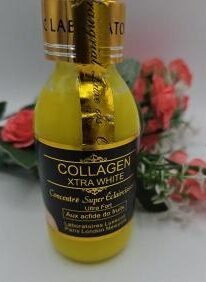 huile concentre, serum Collagen Xtra white 100ml unifiant bien dosé à la glutathione et collagen