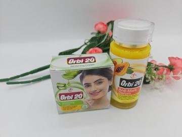 Orbi 20 à la papaye serum 100ml et creme visage à l'aloé vera pour un teint parfait - Imagen 2