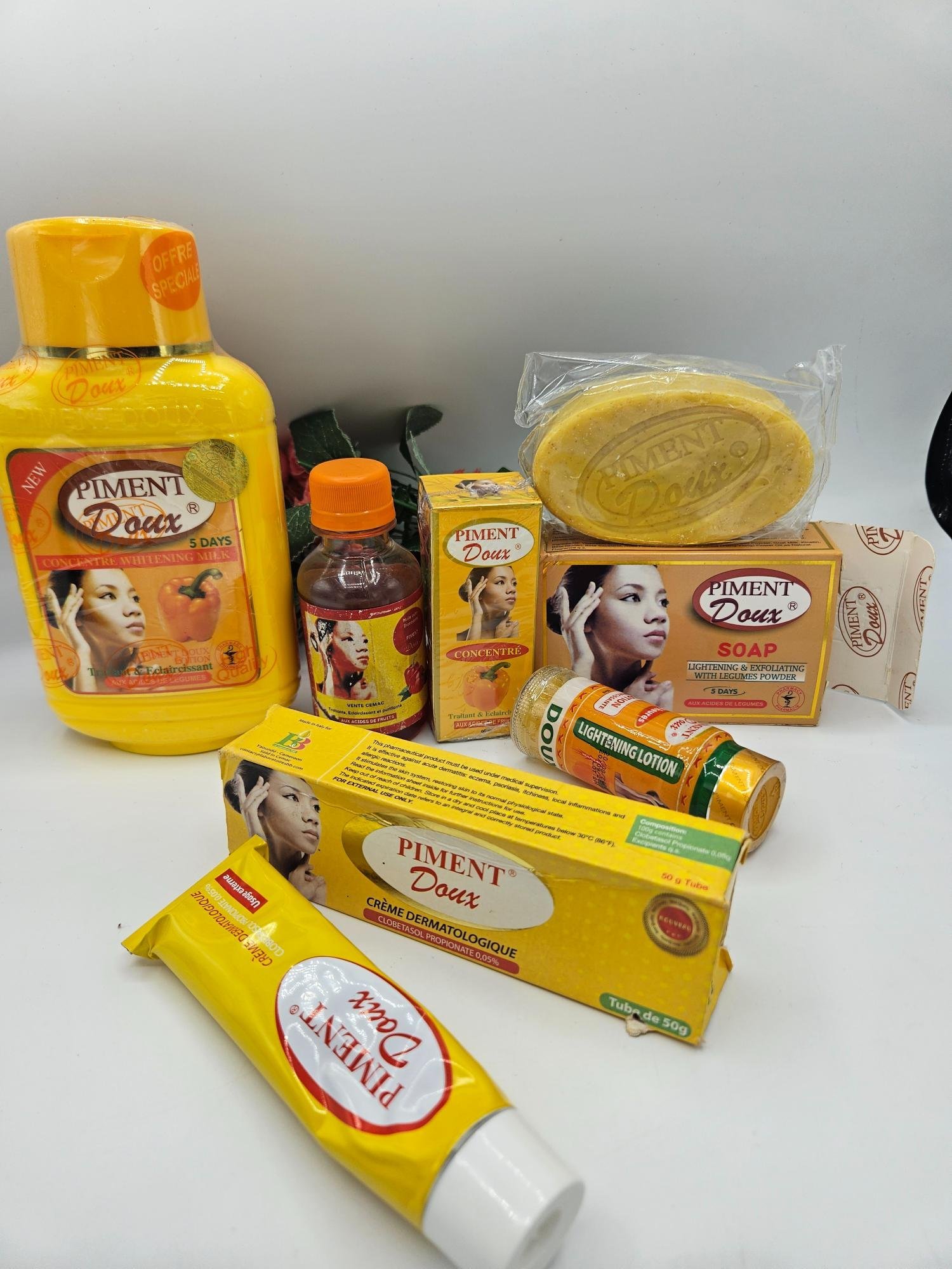 Piment Doux Lait 500ml savon, Lotion, creme tube, Huile bronzante et et concentrée - Imagen 2