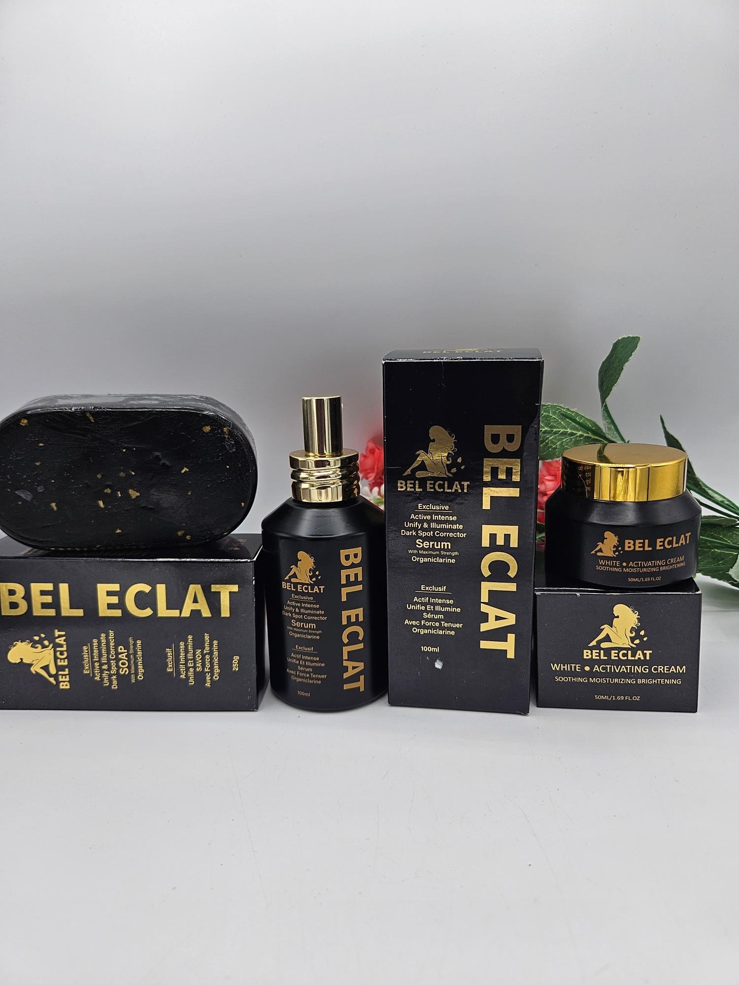 Savon, serum ET Creme visage Bel Eclat visage et corps pour un teint étincelant - Imagen 2