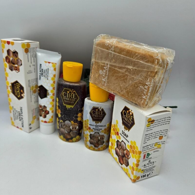Cire d'abeille creme, Savon,lotion et huile reparatrice