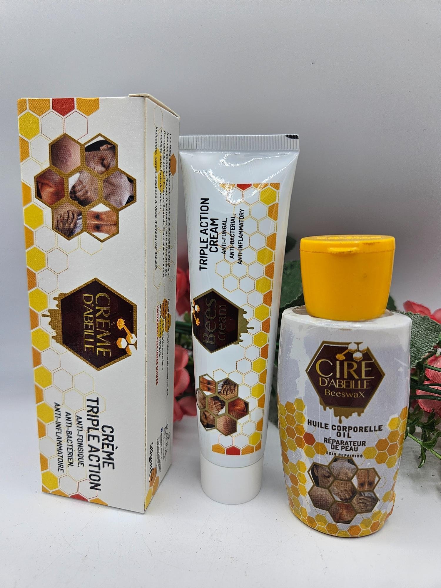 Cire d'abeille creme et huile reparatrice - Imagen 2