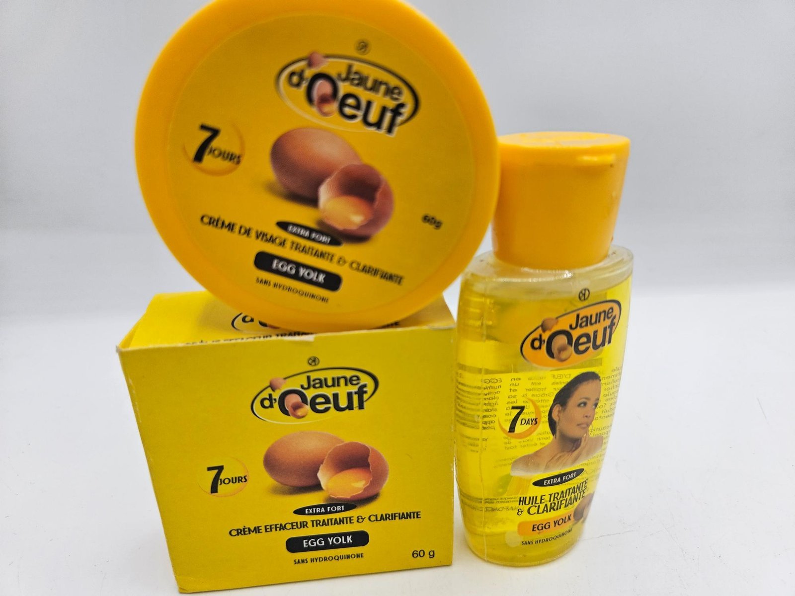 Jaune d'Oeuf , crème visage et Huile anti taches concentré clarifiant et efficace - Imagen 2