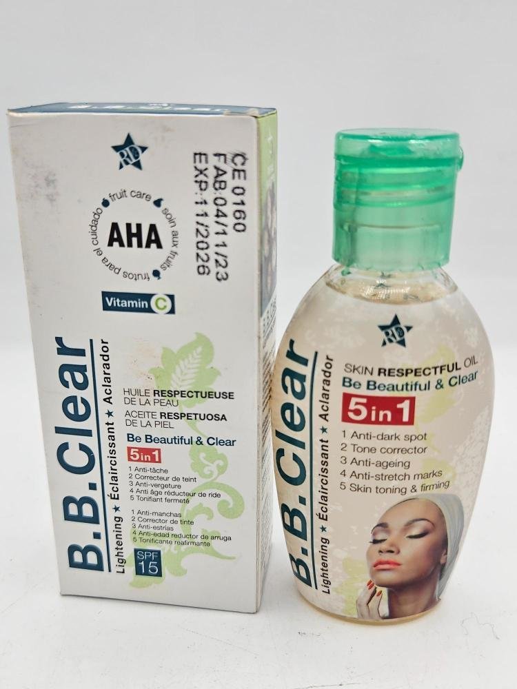 B B Clear Huile Éclaircissante Anti-Taches – 125ml