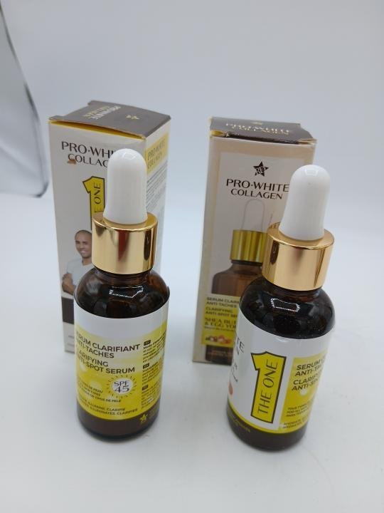 Pro White Collagen – Sérum Facial Aclarante Antimanchas, Pack de 2 Unidades