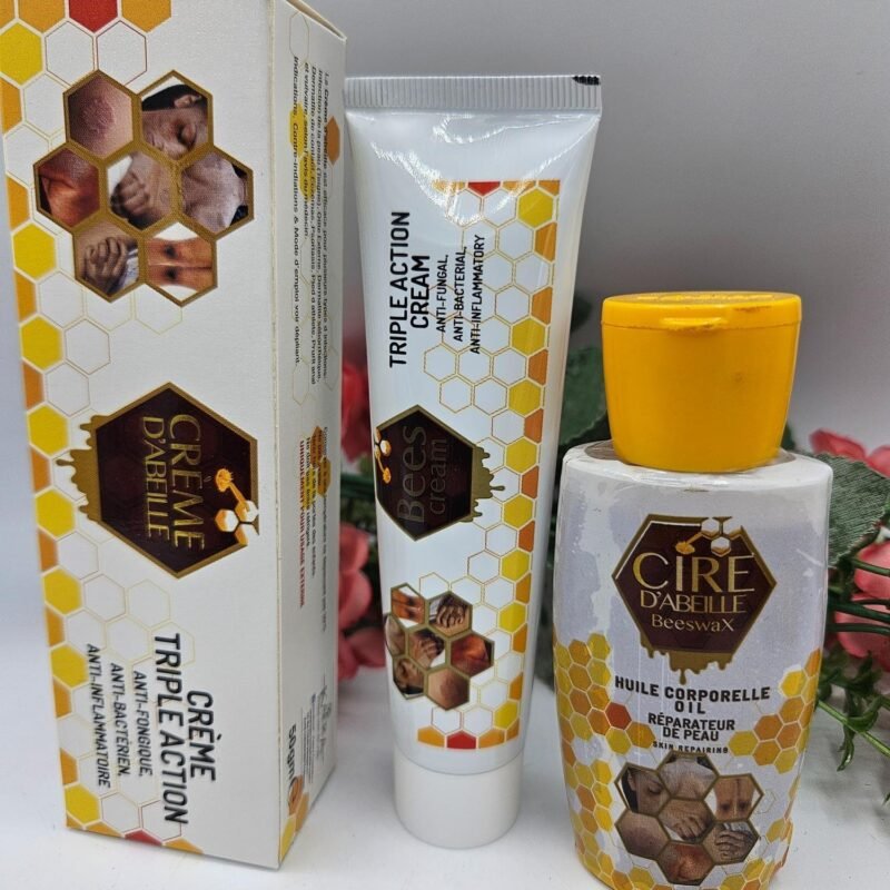 Cire d'abeille creme et  huile reparatrice 